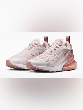 Nike Women’s Air Max 270 Slip-On Sneakers - POMEGRANATE/PEARL PINK-WHITE